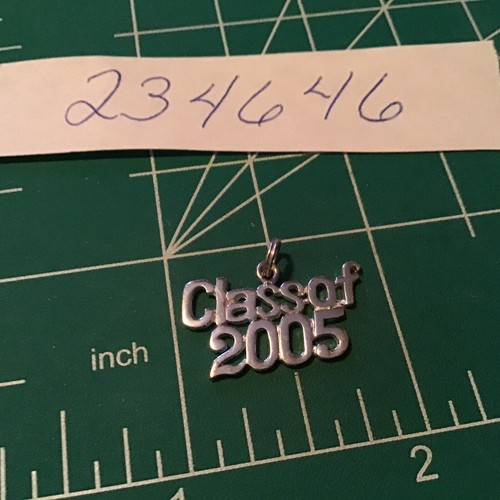 Vintage Sterling Silver 1" Class Of 2005 Charm Solid 925 Silver