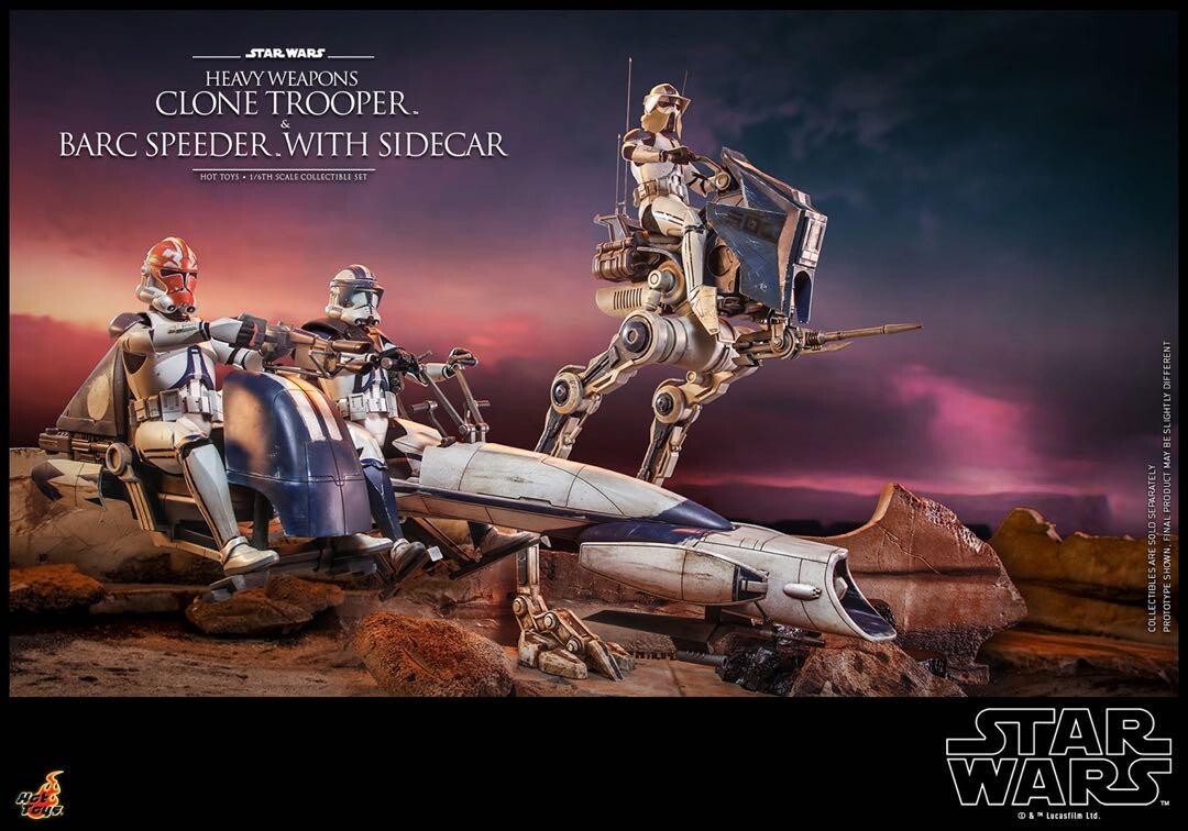 加*紀様 BARC SPEEDERのみ HotToys Star Wars Tr Hot Toys 1/6 Tms077 Heavy Weapons Clone Trooper And Barc