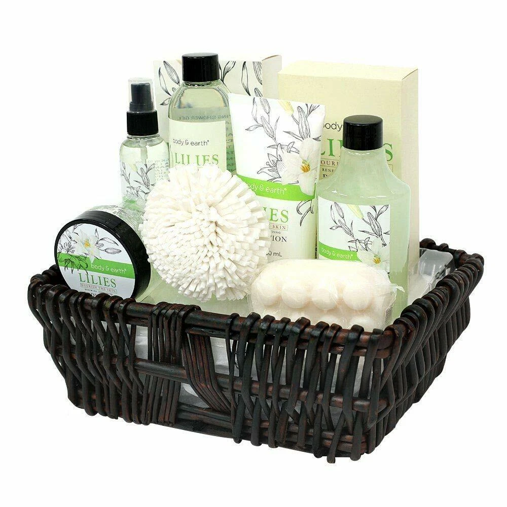 Gift Baskets for Women Spa Basket Gifts for Women Lily 10pc Spa Kit Gift  Set