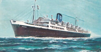 CP MONACO GRIMALDI SIOSA LINES Steamer T/N ASCANIA - geschrieben 1967