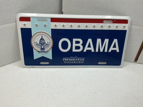 2013 USA 57th Presidential Inaugural Booster License Plate Barack Obama Rare