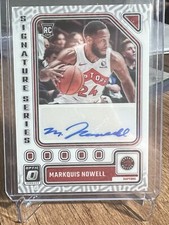 2023-24 Panini Donruss Optic - Signature Series #SS-NWL Markquis Nowell (AU, RC)
