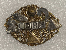 Handcrafted 3-D Multi Metal Egyptian Themed Combo Brooch & Pendant 2.25" x 1.50"