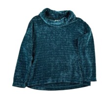 J.Jill Women's Long Sleeve Cowl Neck Blue/Green Sweater Size Small Petite
