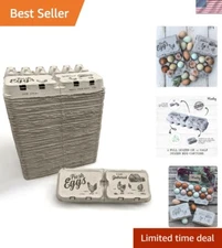 Half Dozen Empty Egg Cartons- Bulk 50 Full Dozen Can Split to 100 Half Dozen ...