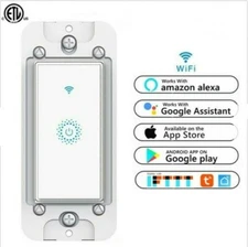 Nexete Smart Light Switch WiFi In-Wall Remote Alexa Google Smart Life app 