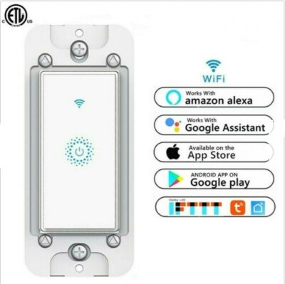 Nexete Smart Light Switch WiFi In-Wall Remote Alexa Google Smart Life app 