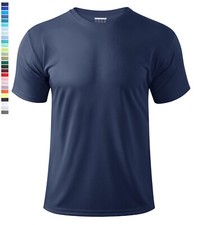 UPF50 Men's UV Shirts Short Sleeve Quick Dry Performance Gym Workout Athletic T