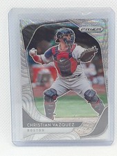 Christian Vazquez Panini Prizm Baseball - BLUE WAVE (04/60) - Boston Red Sox