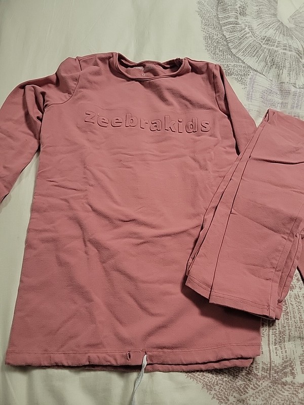 Pink Mauve Girls PAJAMAS Set Size 14 Worn Once Zeebra Kids