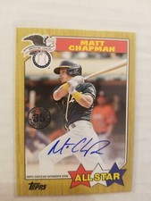 2022 Topps Series 2 1987 All-Star Autograph Matt Chapman #87ASAMC Auto Athletics