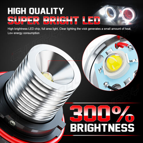 For BMW 630Ci 645Ci 650i M6 04-07 White Halo LED Angel Eyes Marker Light Bulb - Picture 3 of 12