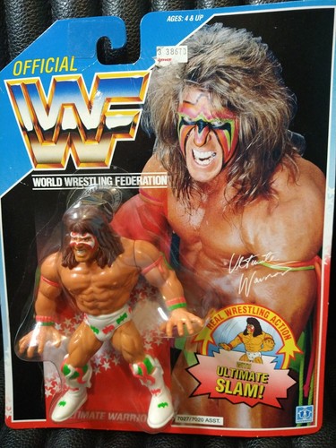 Hasbro WWF Ultimate Warrior 1990 action figure...
