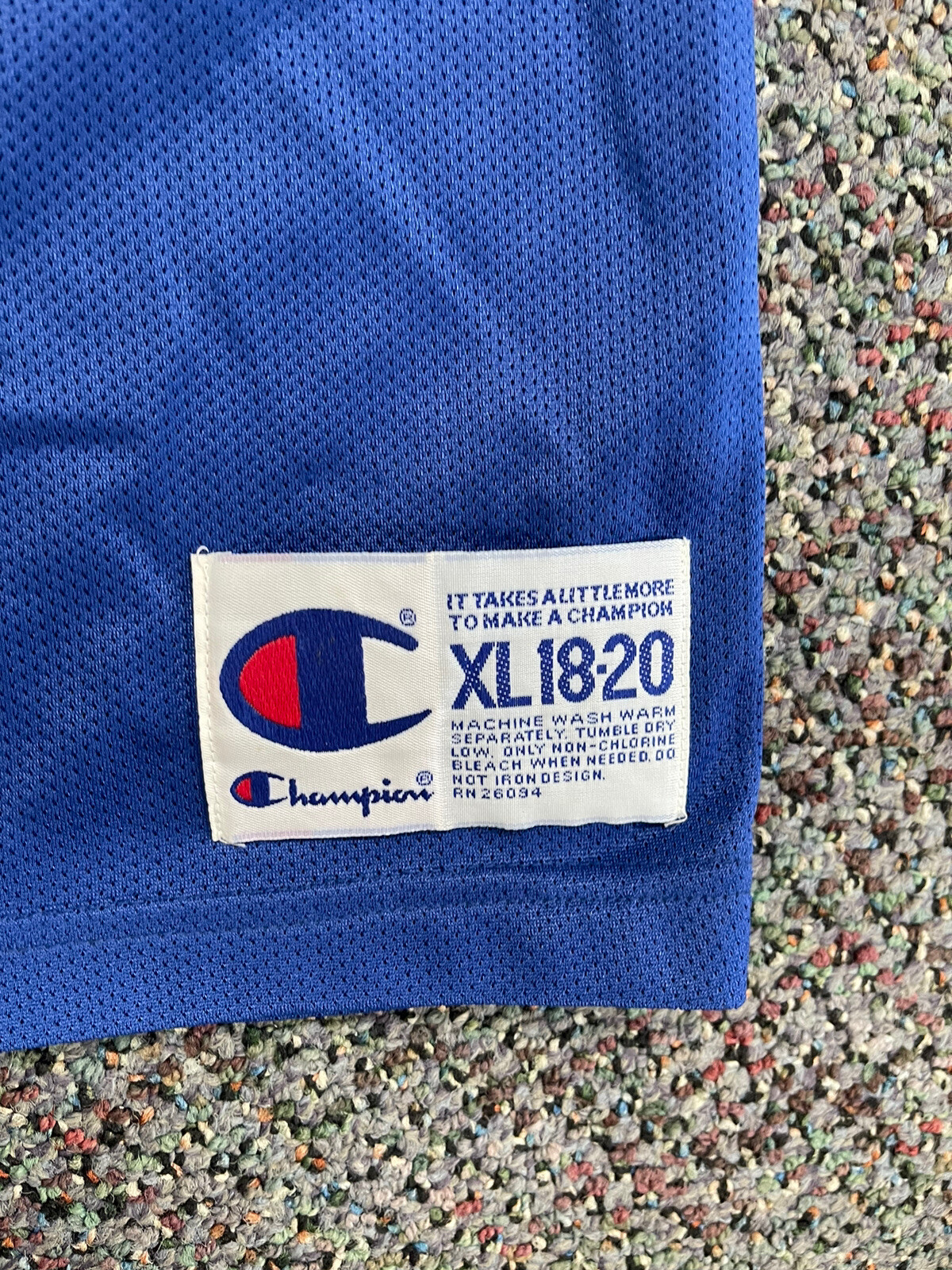 Vintage Champion Kerry Kittles New Jersey Nets Jersey YOUTH Size XL NBA