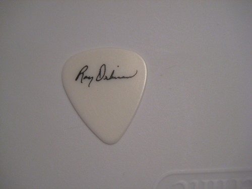 Old Roy Orbison Signature Concert Tour Guitar Pick Rare Blank Back Rare