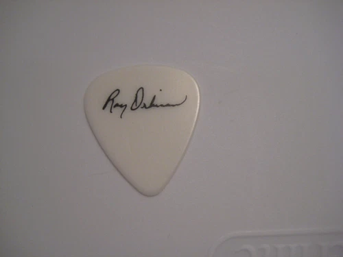 Old Roy Orbison Signature Concert Tour Guitar Pick Rare Blank Back Rare