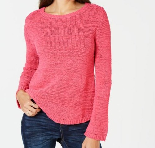 Style & Co Mixed-Stitch Crew-Neck Sweater - NWT - Picture 2 of 7