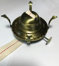New #2 Antique Brass Finish Oil Kerosene Lamp Burner W/ Wick For 3" Base Chimney