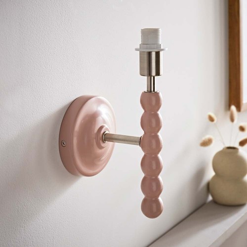 Pair Of Wall Light Fittings Bobbin Base Bedside Living Room Reading Lights - Picture 23 of 24