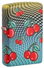 Zippo Exclusive Cherry Design 540 Color Windproof Pocket Lighter, 49352-102204