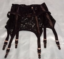 Strumpfhalter schwarz Spitze 6 Binder 40 42