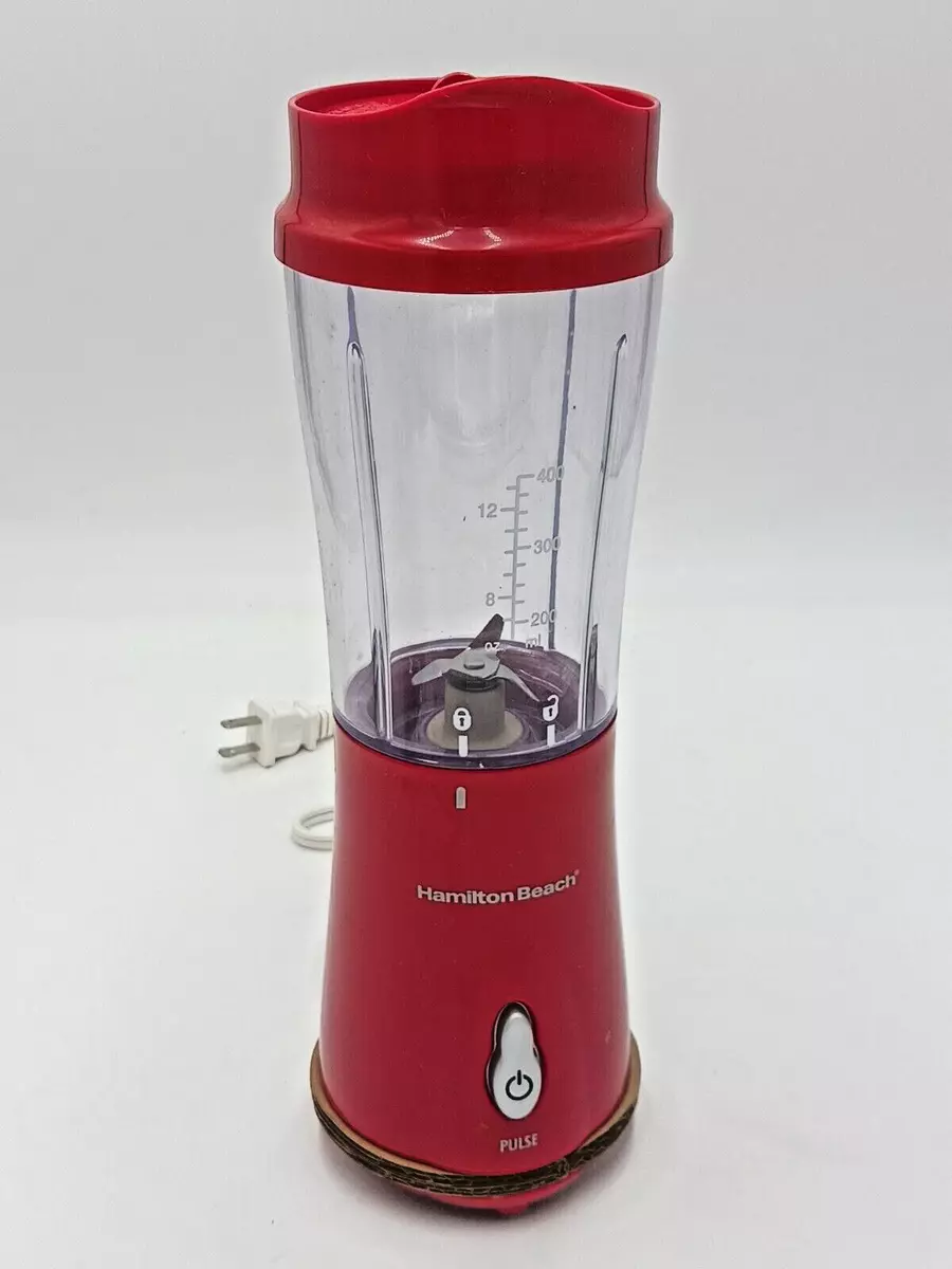 Hamilton Beach 51101R Single-Serve Blender with Travel Lid, Red