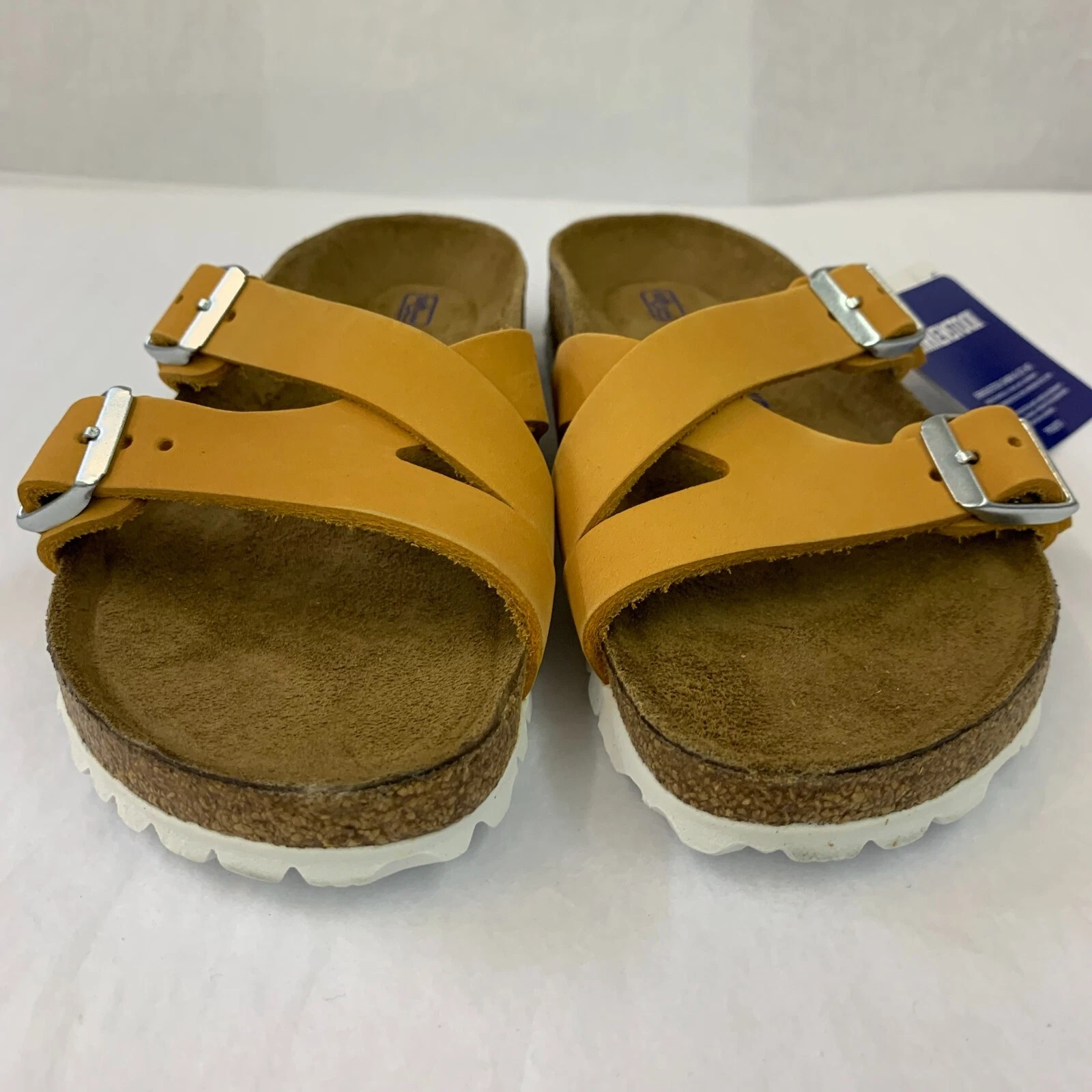 NEW BALANCE Birkenstock nuovo con scatola Yao Balance albicocca nabuk plantare morbido reg misura a scelta