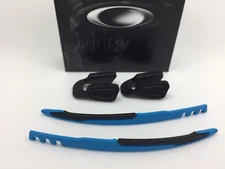 AUTHENTIC OAKLEY JAWBREAKER EAR SOCKS & NOSE PADS KIT Sky Blue / Black nose pad