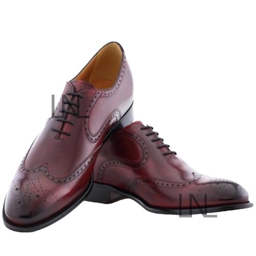 Antonio Cerrelli Mens 6836 Wing Tip Dress Oxford Shoes Red  display picture 1