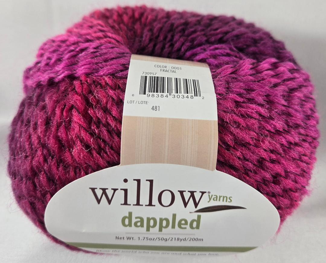 Willow Yarns Dappled 65% Wool Superwash 27% Polyamide 8% Polyester