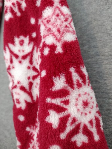 Alexander Del Rossa Women's Fleece One Piece One Zee Pajamas Footed Red/White S - 第 16/24 張圖片