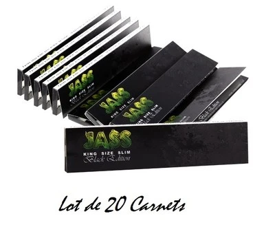 JASS SLIM Black Edition 20 Carnets (Rolling Paper)