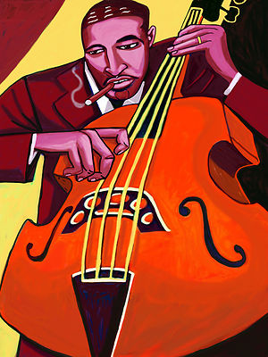 RAY BROWN CIGAR PRINT poster jazz bass poll winners cd trio session kessel manne