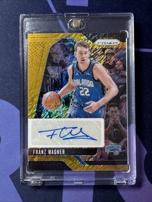 Franz Wagner Prizm Gold Shimmer Auto /10 (first Of The Print)