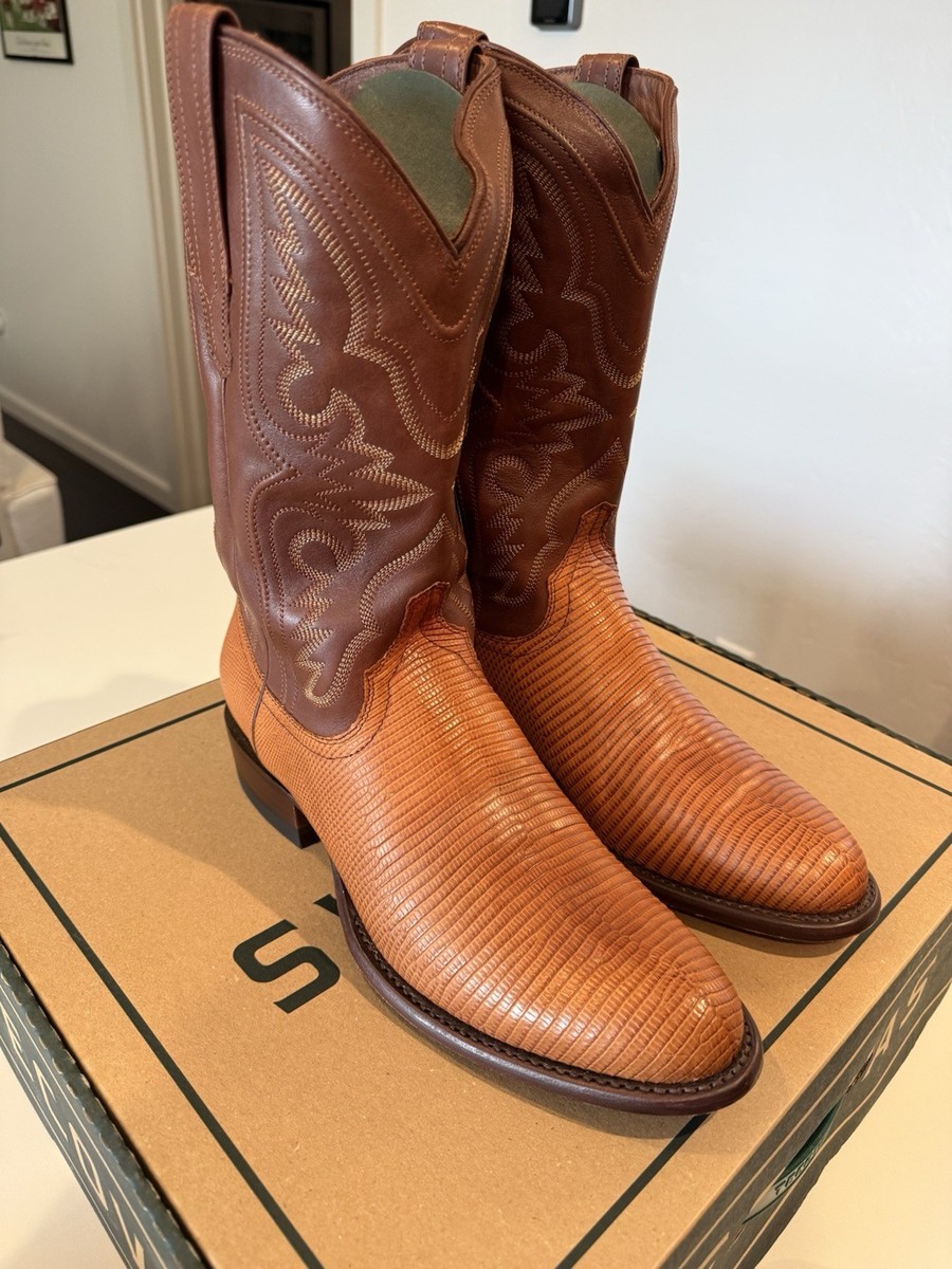 Tecovas The Nolan II Peanut Lizard Boots 10 EE
