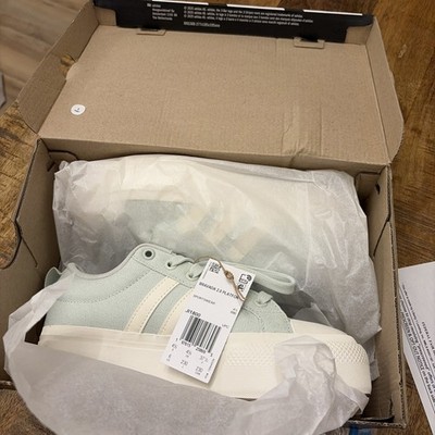 NEW Adidas Bravada 2.0 Platform Green/White  Women's 6