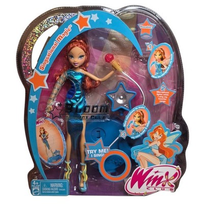 2005 Winx Club Bloom Singsational Magic Doll Mattel J3895 NRFB New Sealed