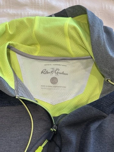 NWT Robert Graham X Collection Kobi Knit Hooded Vest Mens Large Carbon Gray $198 image 7