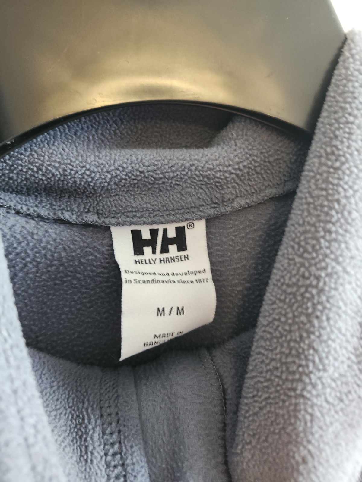 Helly Hanson Pullover Men Medium Gray 1/4 Zip Fle… - image 4
