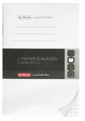 herlitz Papier-Ersatzeinlagen für Notizheft my.book flex A6 kariert 40 Blatt 2 S