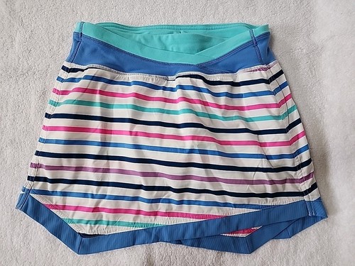 Ivivva By Lululemon Girls Striped Skort Size 14 Preowned - Picture 1 of 9