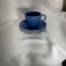 Homer Laughlin Fiesta Lapis Footed Tea Cup/Saucer
