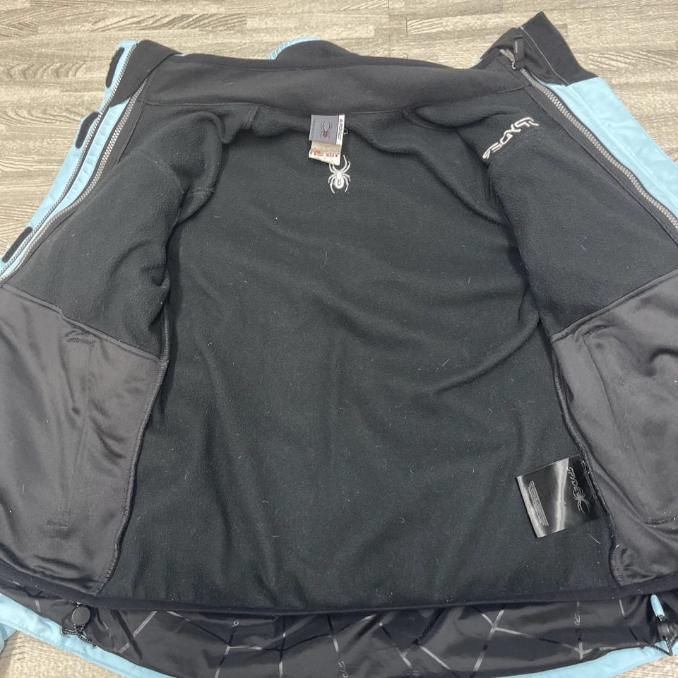 Chaqueta de esquí vintage Spyder Xscap 3 en 1 forro polar XT damas 10 azul - sin capucha Foto 4 de 4