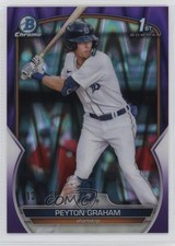 2023 Bowman Chrome Prospects Purple RayWave Refractor /250 Peyton Graham 11qz