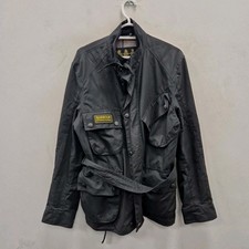 Barbour Originale A7 Trial Cera Impermeabile Country Moto Biker Giacca Cappotto Medium