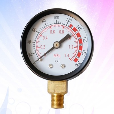 2 Pack Druckmesser Druckmanometer Luft Luftanzeige Für Kompressor