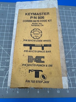 KEYMASTER 806 CORBIN 60/70 CODE KIT FOR RYTAN PUNCH 301C70, 401C70, 501C70 & 702