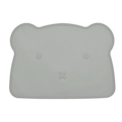 Silicone Pet Feeding Mat Waterproof Dogs Cat Food Mat Feeding Tray Silver Gray