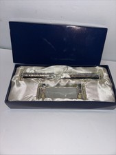Elegance Birth Certificate Holder  Stand Silver Plated NIB From Nordstrom