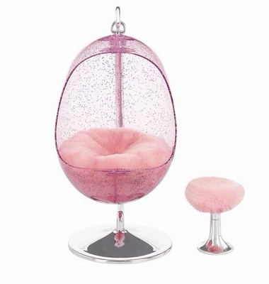 Bratz Furniture Swing Chair With Footrest, Pink, 2023New In Shipping Box!Pls Rd!
